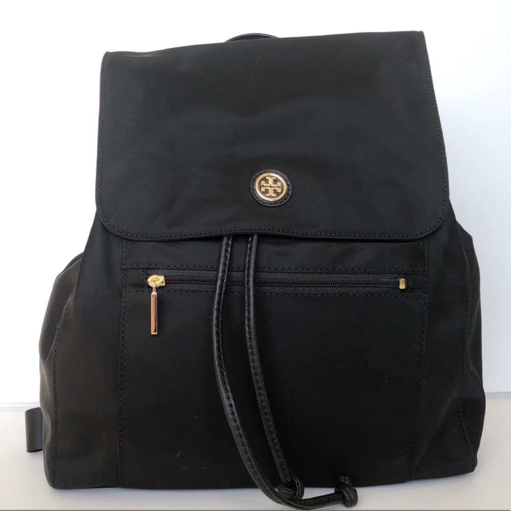Tory Burch Nylon Flap Backpack